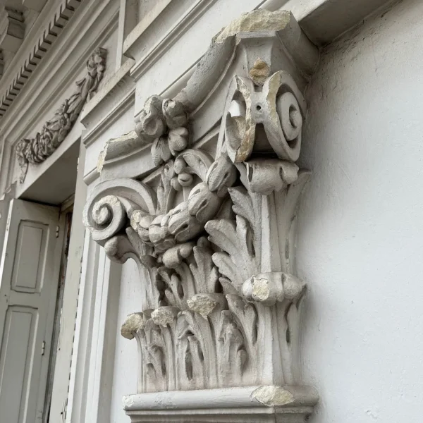 Reprise d'un bâtiment historique avec des moulures modénatures