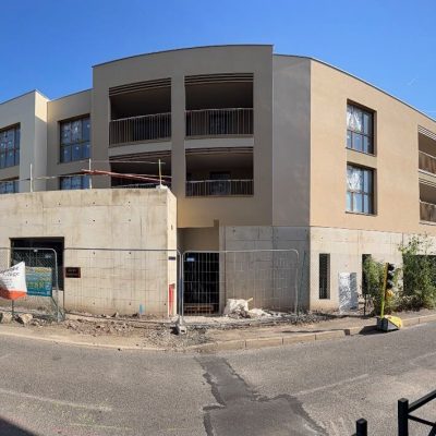 Ravalement facade batiment neuf Saint-Jean-Bonnefonds Bas Facade