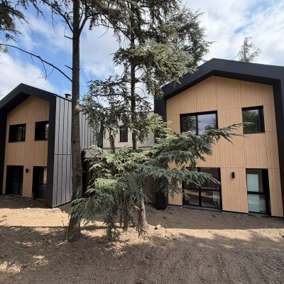 Chantier bardage Bas Facade