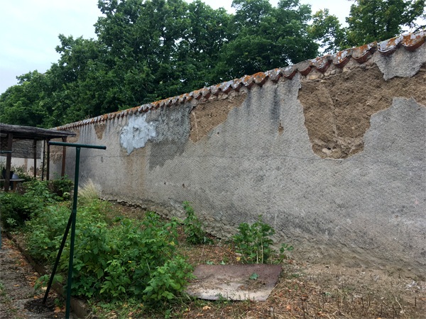 Mur Cloture Pise Finition Rustique Avant