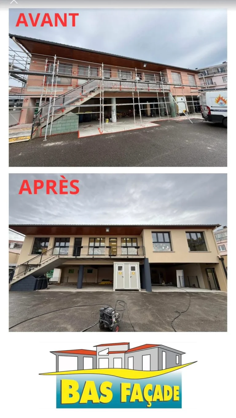 Ravalement façade école jeanne d'arc andrezieux-Bouthéon loire